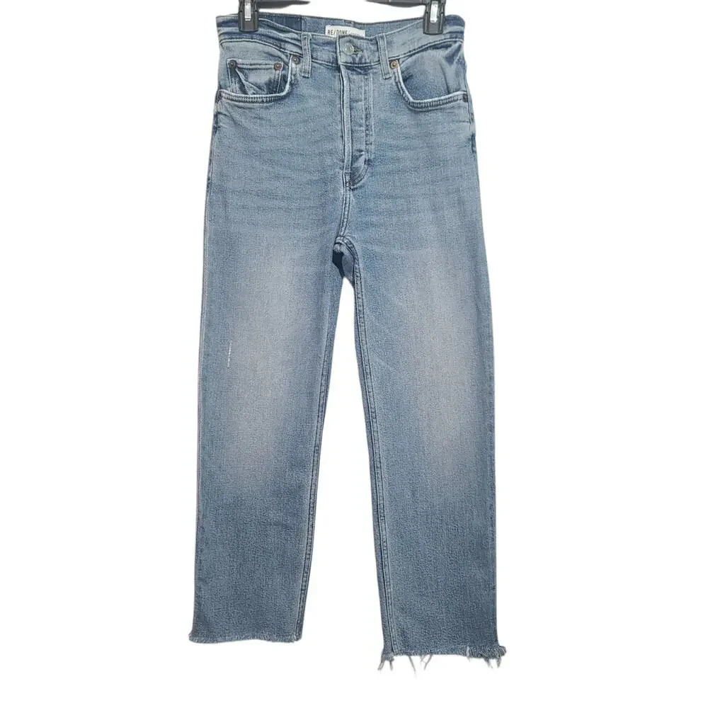 RE/DONE Originals 90s Comfy Jean Light Stone Wash High Rise 26